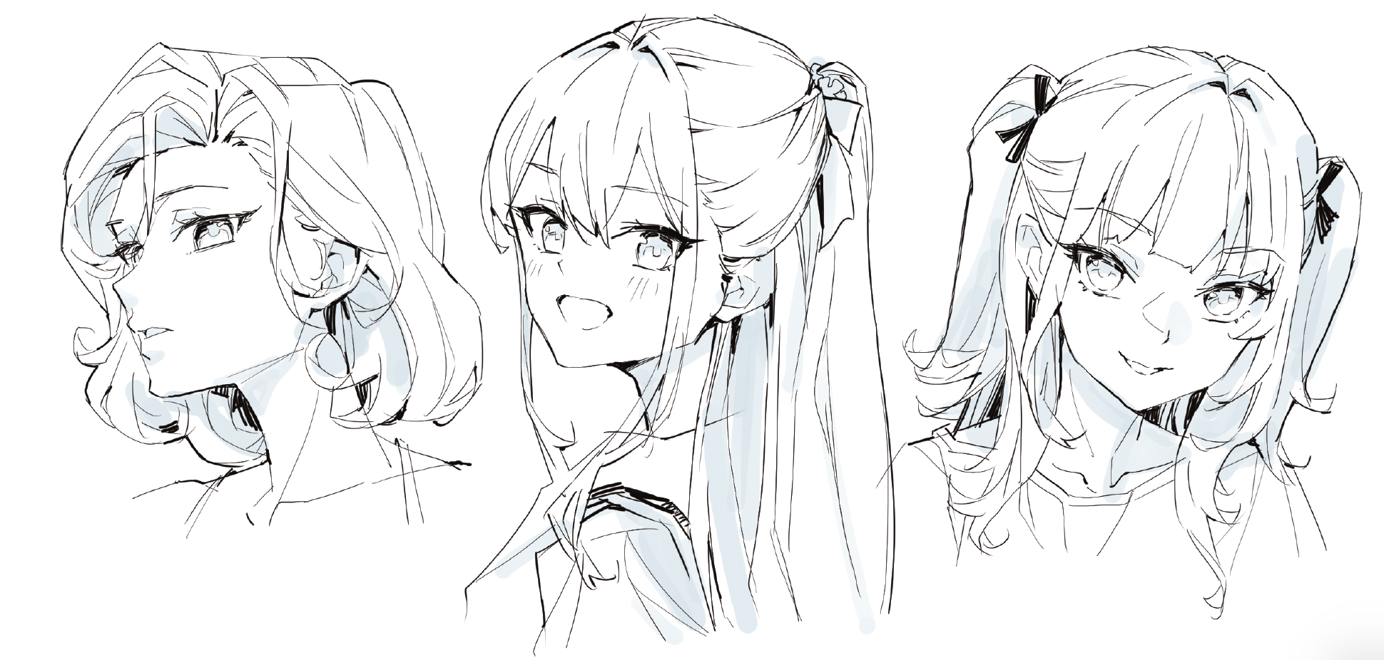 横顔 描き 方 簡単